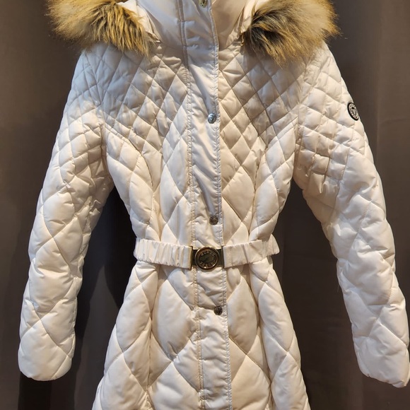 Guess Jackets & Coats Guess Womens White Puffer Coat Size Small